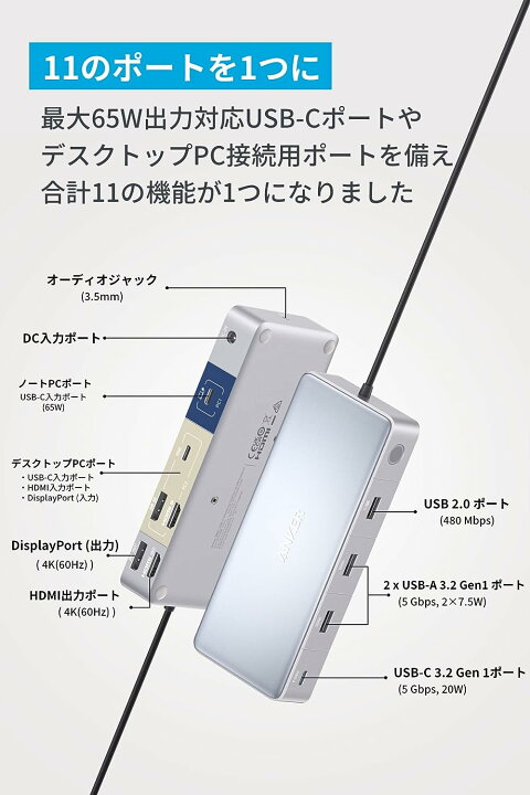 楽天市場】Anker KVM Switch (Dual 4K, For デスクトップPC & ノートPC 