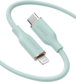 【6/1限定 最大10%OFFクーポン】Anker PowerLine III Flow USB-C & ライトニング ケーブル MFi認証 Anker絡まないケーブル USB PD対応 シリコン素材採用 iPhone 14 / 14 Plus / 14 Pro / 14 Pro Max / 13 / 12 / SE 各種対応 (1.8m)