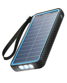 Anker PowerCore Solar 10000 (ソーラーモバイルバッテリー 10000mAh 大容量)【ソーラーチャージャー/防塵/防水 / IP64対応 / フラッシュライト搭載/低電流モード搭載/PSE認証済】iPhone ＆ Android 各種対応