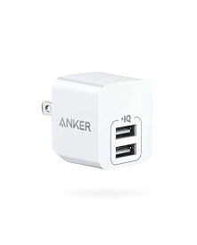 【4/1限定 最大10%OFFクーポン】Anker PowerPort mini（12W 2ポート USBフルスピード充電器）【折りたたみ式プラグ/PowerIQ/超コンパクトサイズ 】iPhone iPad Android各種対応