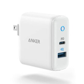 【一部あす楽対応】Anker PowerPort PD 2 20W(PD対応 32W 2ポート USB-A & USB-C 急速充電器)【PSE認証済/Power Delivery対応/PowerIQ搭載/コンパクトサイズ】 iPhone 14 / 13 iPad Air(第5世代) Android その他 各種機器対応