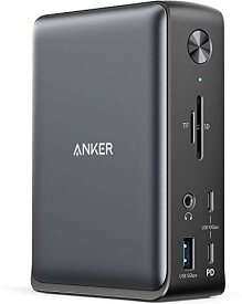 Anker PowerExpand 13-in-1 USB-C Dock ドッキングステーション 85W出力 4K対応 HDMIポート 1Gbps イーサネットポート 3.5mm オーディオジャック USB-Aポート USB-Cポート microSD＆SDカード スロット搭載