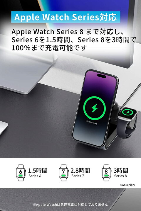 楽天市場】Anker 737 MagGo Charger (3-in-1 Station) (マグネット式 3 