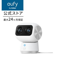 【1,050円OFFクーポン 5/16まで】Anker Eufy Security Indoor Cam S350（屋内カメラ)【 ネットワークカメラ / ベビーモニター / ペット見守り / 防犯カメラ / 4K UHD画質 / デュアルレンズカメラ / 8倍ズーム / 360°の視野/ AI動作検知 / 2.4GHz 5GHz Wi-Fi対応】