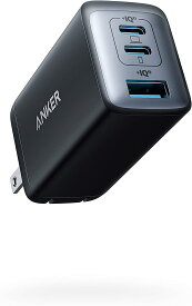 Anker PowerPort III 3-Port 65W Pod (USB PD 充電器 USB-A & USB-C 3ポート)【独自技術Anker GaN II採用 / PD対応 / PPS規格対応】