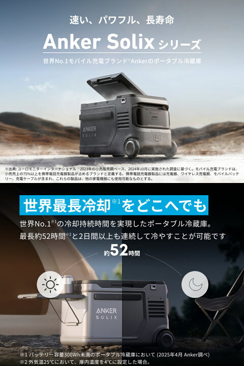 楽天市場】Anker Solix Everfrost 2 23L Electric Cooler ポータブル 