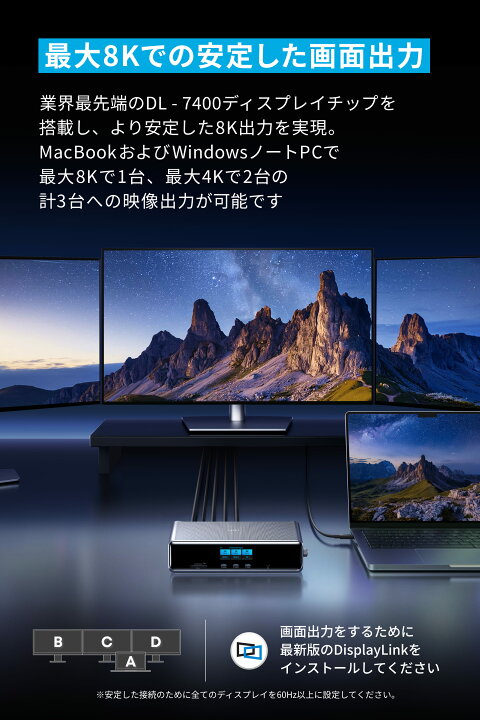 楽天市場】Anker Prime ドッキングステーション (14-in-1, Triple 