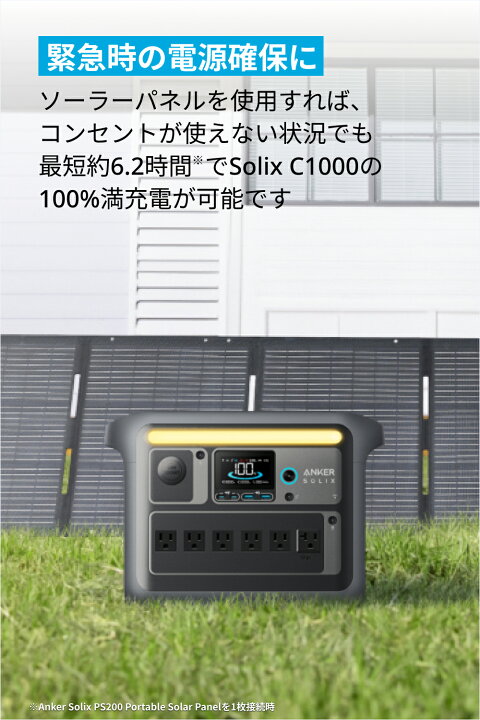 楽天市場】Anker Solix PS200 (200W) ソーラーパネル 太陽光パネル 