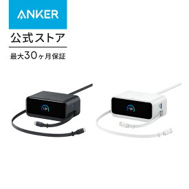 Anker Nano Charging Station (7-in-1, 100W, 巻取り式 USB-C ケーブル) (USBタップ 電源タップ) 【PSE技術基準適合】MacBook iPad iPhone Galaxy Android