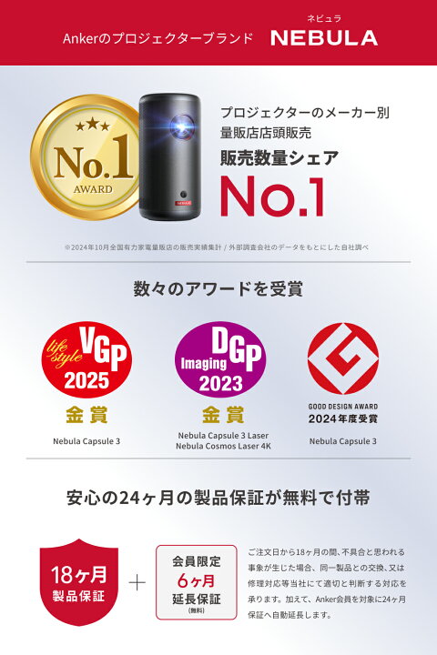楽天市場】【期間限定セール実施中 4/17まで】Anker Nebula 公式 