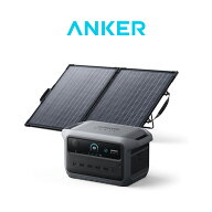 Anker Solix C2000 Gen 2 Portable Power Station ダークグレー with Anker Solix PS100 Dual Portable S…