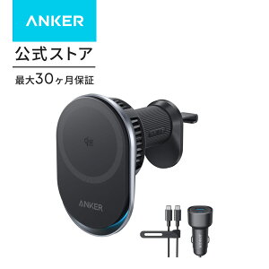 �y8/1���� �ő�10%OFF�N�[�|����P10�{�zAnker Prime Wireless Car Charger (MagGo, AirCool, Pad) �u���b�N Qi2 25W�Ή� ���C�����X�[�d�� �� �G�A�R�������t�� MagSafe�Ή� iPhone 17�V���[�Y iPhone Air �Ή�. 60W�J�[�`
