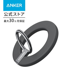 Anker 610 Magnetic Phone Grip (MagGo) (�}�O�l�b�g���X�}�z�����O)�y�}�O�l�b�g��/�o���J�[�����O/�X�}�z�X�^���h�@�\�zMagSafe�Ή�iPhone �V���[�Y��p