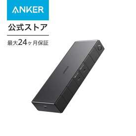 Anker 778 Thunderbolt ドッキングステーション (12-in-1, Thunderbolt 4) 4画面出力 8K 4K HDMIポート DisplayPort 40Gbps 高速データ転送 100W USB PD対応 USB-Cポート USB-Aポート 1Gbps イーサネットポート 搭載