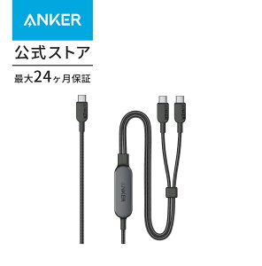 yԌZ[{ 9/11܂ŁzAnker USB-C  USB-C P[u (2-in-1, 140W) }[d USB 2.0 iPhone 15 GalaxyS24 / S23 MacBook Air/Pro iPad Ή (1.2m)