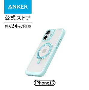 Anker MagGo Magnetic Case (360°�����O�X�^���h, iPhone�V���[�Y�p) MagSafe�Ή� �����O�X�^���h�t�� �X�}�z�P�[�X �}�O�l�b�g����/����~�� / 360°�����ی�/�ϏՌ�/���ϋv��/���΂݂Ȃ�/�ČRMIL�K�i/����