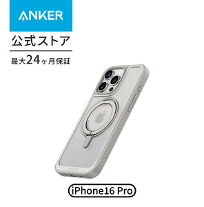 Anker MagGo Magnetic Case (360°�����O�X�^���h, iPhone�V���[�Y�p) MagSafe�Ή� �����O�X�^���h�t�� �X�}�z�P�[�X �}�O�l�b�g����/����~�� / 360°�����ی�/�ϏՌ�/���ϋv��/���΂݂Ȃ�/�ČRMIL�K�i/����
