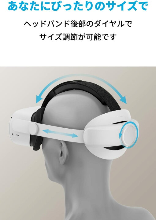楽天市場】Anker Head Strap for Oculus Quest 2【Meta Quest 2/簡単 