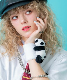 TEDDY ankoROCK リストバンド / メンズ レディース スポーツ タオル生地 無地 ワンポイント ぬいぐるみ