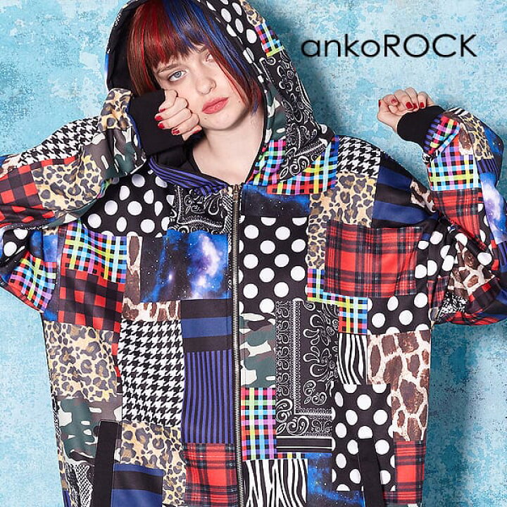 楽天市場】ankoROCK アンコロック ジップアップパーカー レディース  