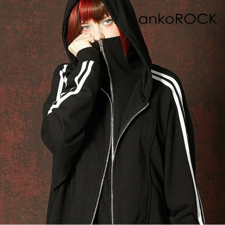 楽天市場】ankoROCK アンコロック ジップアップパーカー レディース  