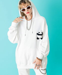 TEDDY ankoROCK �X�E�F�b�g�p�[�J�[ / �����Y ���f�B�[�X ���j�Z�b�N�X ���� �v���I�[�o�[ �t�[�f�B�[ �I�[�o�[�T�C�Y �r�b�O�V���G�b�g �����|�C���g �Z�[�� �o�[�Q��