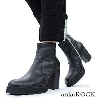 ankoROCK | 라쿠텐 일본: AnkoROCK 스무스 레더 하이 힐 부츠