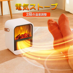セラミックヒーター 小型 電気ファンヒーター ヒーター ミニ 速暖 コンパクト 脱衣所 2秒速暖 大風量 省エネ 2段階切替 過熱保護 転倒オフ 電気ヒーター 持ち運び 軽量 ダイニング 足元暖