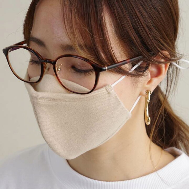 楽天市場 布マスク マスク 眼鏡が曇りにくい 立体マスク 紐調節 綿 コットン レディース ファッション ユニセックス シンプル ベージュ 白 グレー アンルル
