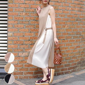 楽天市場 サイドプリーツ ワンピースの通販