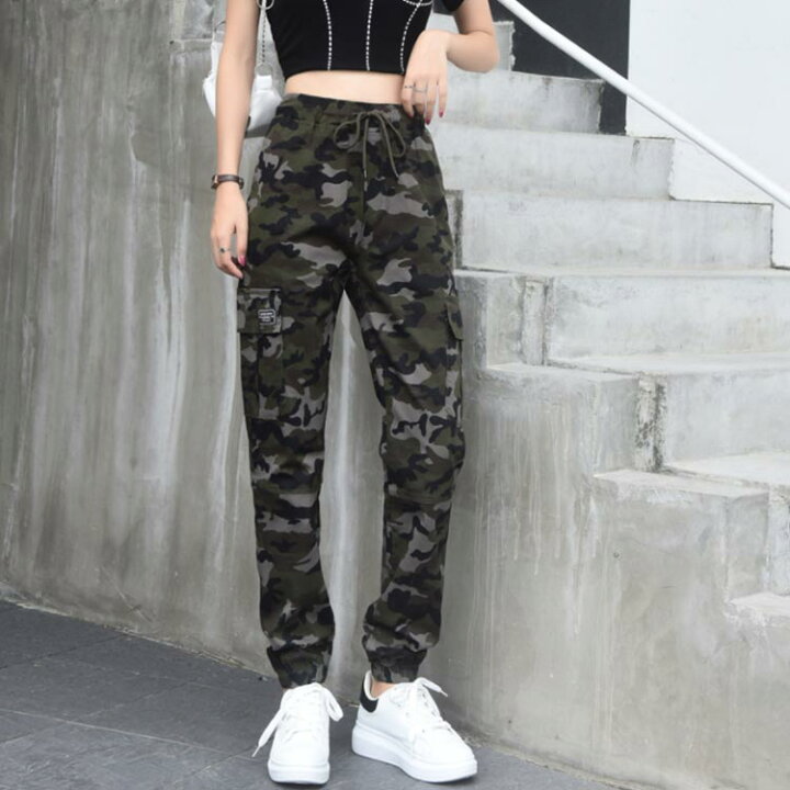 楽天市場】迷彩ジョガーパンツ レディース 迷彩 パンツ ミリタリー 