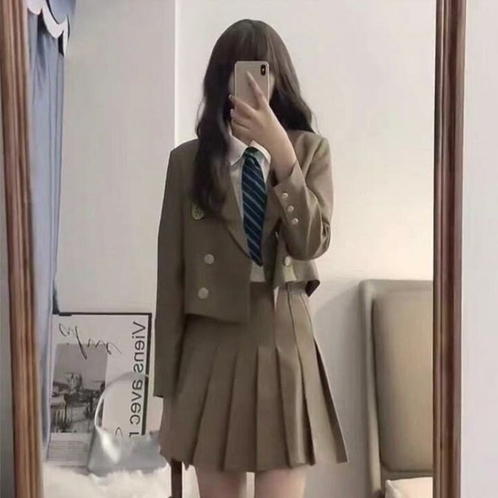 スーツ女の子 韓国制服ネクタイ 卒業式 スーツ 女の子 卒服 ブレザー 