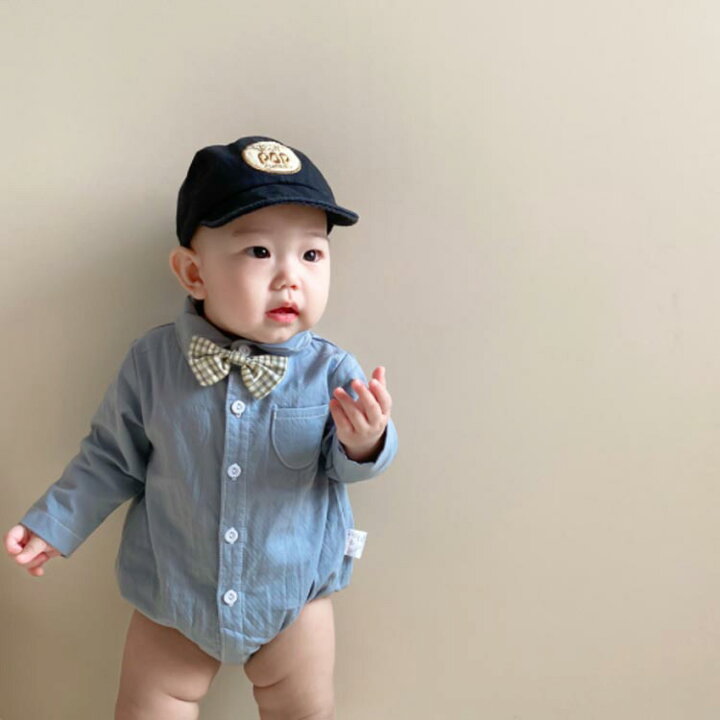 楽天市場】ベビー服 フォーマル シャツ 襟付き ロンパース 男の子 