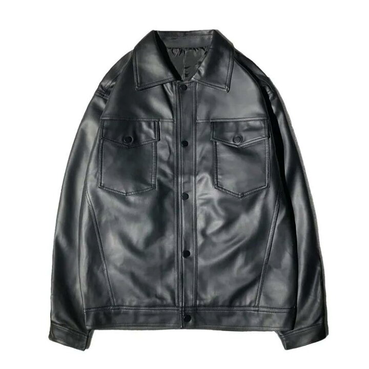 楽天市場】レザージャケット メンズ ライダースジャケット シングル  