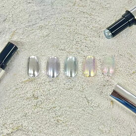 D.nail ミラーリップ ミラーパウダー スティックタイプ 全5種 ミラーネイル ミラーパウダー ネイルパウダー 飛び散らない 簡単 ジェルネイル セルフネイル サロン ネイルアート