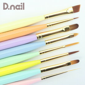 【楽天マラソンポイント20倍】クリスノ マカロン MAKARON シリーズ キャップ付き ジェルブラシ ジェルブラシ ネイルアート 筆 ブラシ ジェルネイル