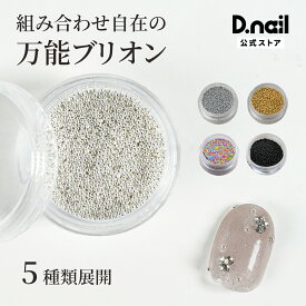 D.nail ブリオン 14種サイズ ネイルパーツ メタルブリオン ゴールド シルバー ネイルアート