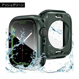 アップルウォッチ カバー シリーズ10 アップルウォッチ ケース Apple Watch 防水ケース Series10 Series9 Series7 Series8 Series6 Series5 4 SE 46mm 42mm 40mm 41mm 44mm 45mm 全面保護 ガラス アップルウォッチ 保護ケース カバー