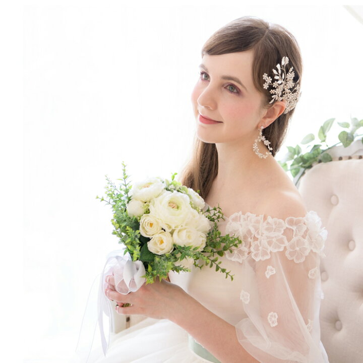 楽天市場 ナチュラルヘッドドレス 花 ビジューのヘッドドレス 成人式 髪飾り 和装 ヘッドドレス ウェディング ウエディング 結婚式 和 ブライダル ヘッドアクセ ヘッドアクセサリー 花 白無垢 色打掛 花嫁 大きい 袴 和風 卒業式 謝恩会 花飾り Annan Wedding