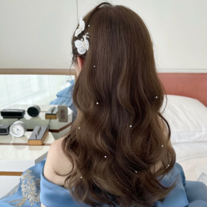 おしゃれ手袋＆ヘッドドレス ヘアピン 取り外し可能蝶々モチーフ 