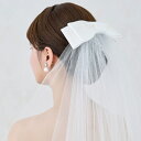 【上質ダブルリボンのボンネ】【日本製】リボンヘッドドレス　ボンネ ボン　白 結婚式 サテン 髪飾り ヘッドアクセサ…
