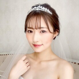 【ナチュラル ティアラ】【ゴールド ティアラ】 結婚式　淡水パール　挙式　ウェディング　ビジュー　プリンセス　王冠　パールとビジュー　ティアラ　カチューシャ