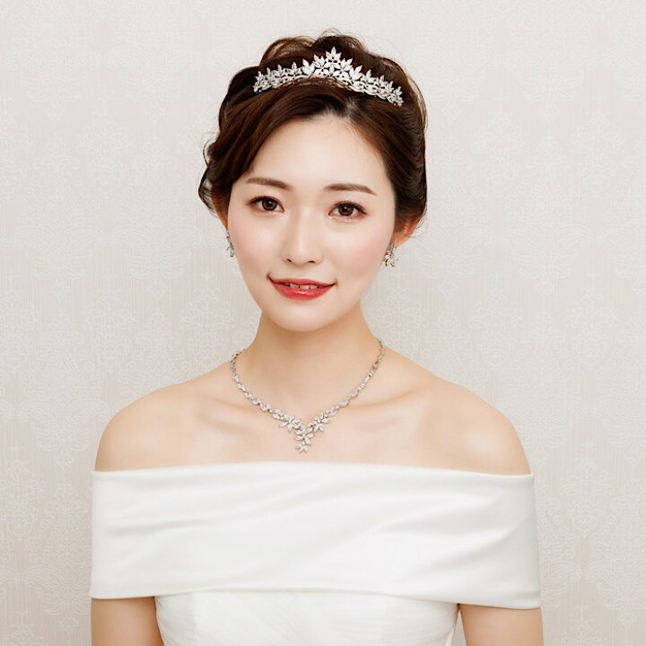 ANNAN WEDDING ジルコニアネックレスセット DN54（楽天市場】[上質を  