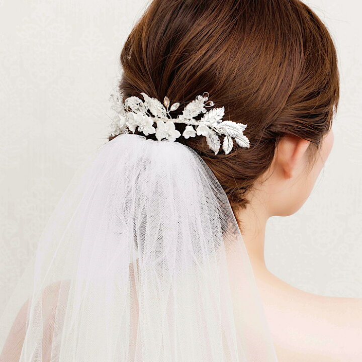 楽天市場】【可憐なボタニカルデザイン】【ナチュラル花嫁ヘアに  