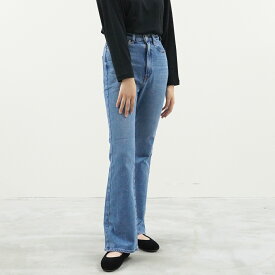 【ポイント10倍＆10％off対象！】 NEEDBY heritage ニードバイヘリテージ BARBARA │ デニム ブーツカット レディース ボトムス パンツ 低身長 青 ストレートパンツ きれいめ ゆったり
