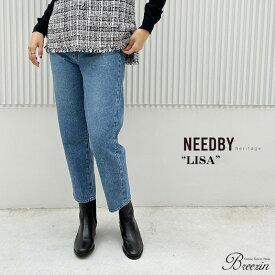 【ポイント10倍＆10％off対象！】 NEEDBY heritage ニードバイヘリテージ LISA │ デニム ハイライズ テーパード デニムパンツ レングス レディース ボトムス パンツ アンクル丈 ストレート やわらか
