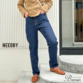 ◇ NEEDBY heritage ニードバイヘリテージ JENNY │ デニム ストレート デニムパンツ レディース ボトムス パンツ 低身長 青 きれいめ ゆったり