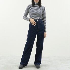 【ポイント10倍＆10％off対象！】 NEEDBY heritage ニードバイヘリテージ LUNA │ デニム ストレート デニムパンツ レディース ボトムス パンツ 低身長 やわらか 青 きれいめ ゆったり ポケット