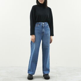 【ポイント10倍＆10％off対象！】 NEEDBY heritage ニードバイヘリテージ LUNA │ デニム ストレート デニムパンツ レディース ボトムス パンツ 低身長 やわらか 青 きれいめ ゆったり