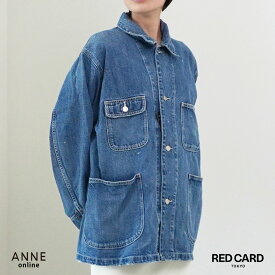 ◇ REDCARD レッドカード Chore Coat チョアコート ｜ デニムジャケット おしゃれ 大きいサイズ 可愛い シャツ デニムシャツ ゆったり 青 レディース きれいめ 長袖 綿